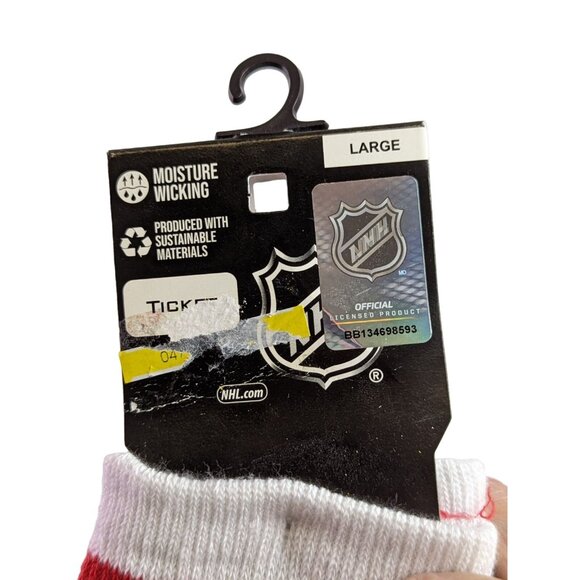 AKM Red Crew Socks NHL Washington Capitals 1 Pair Size Large Shoe Size 8 to 13 - Picture 4 of 4